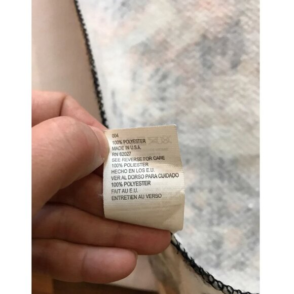 Multi Cat Print Fleece Blanket Bedspread 80s 90s - Picture 5 of 5